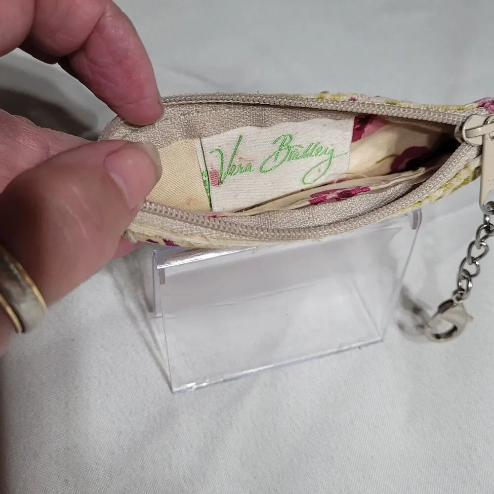 Vera Bradley Small ID Coin Purse Floral 3inx5in - Picture 3 of 8